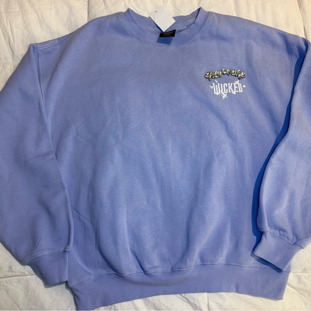 Wicked Women’s Lavender Sweatshirt w/Rhinestones Paul Tazewell Small